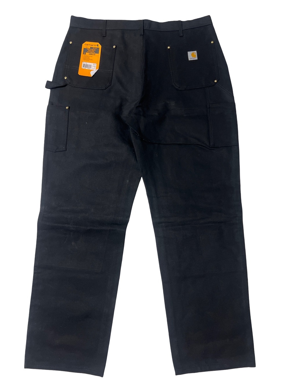 Carhartt Men's Black Cargo Work Pants with Utility Pockets